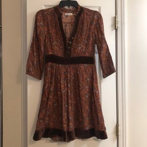 Vintage long sleeve floral dress